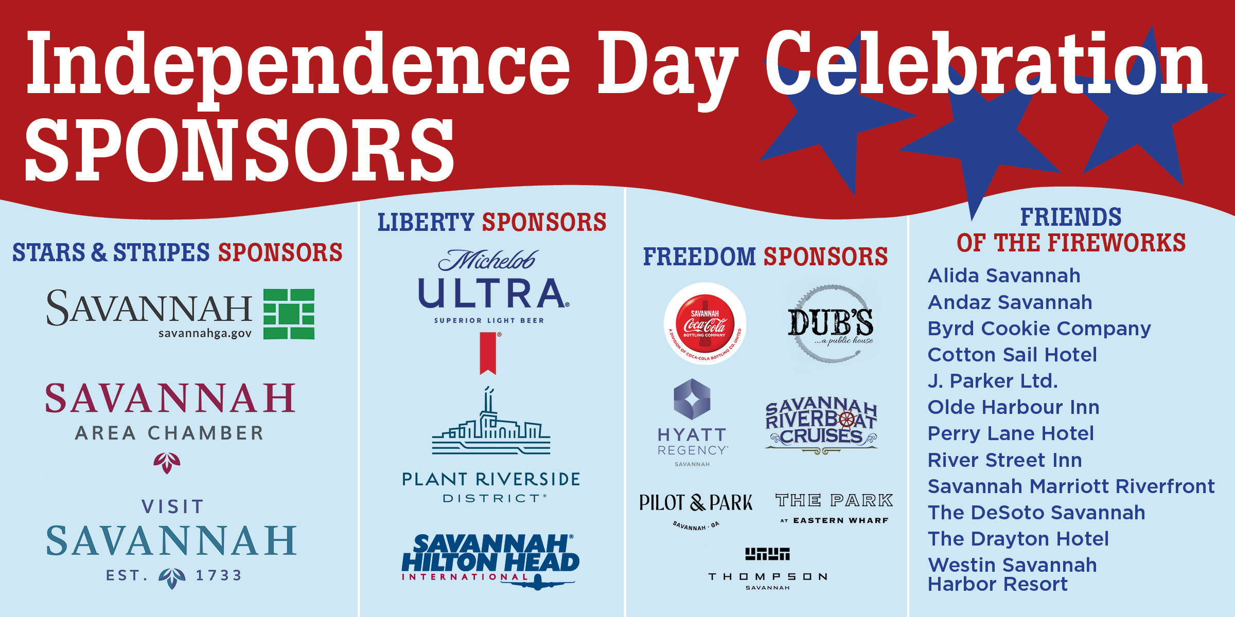 Independence Day Celebration Sponsors