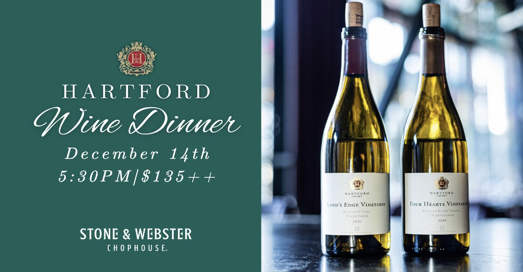 Hartford Court Wine Dinner at Plant Riverside District’s Stone & Webster Chophouse